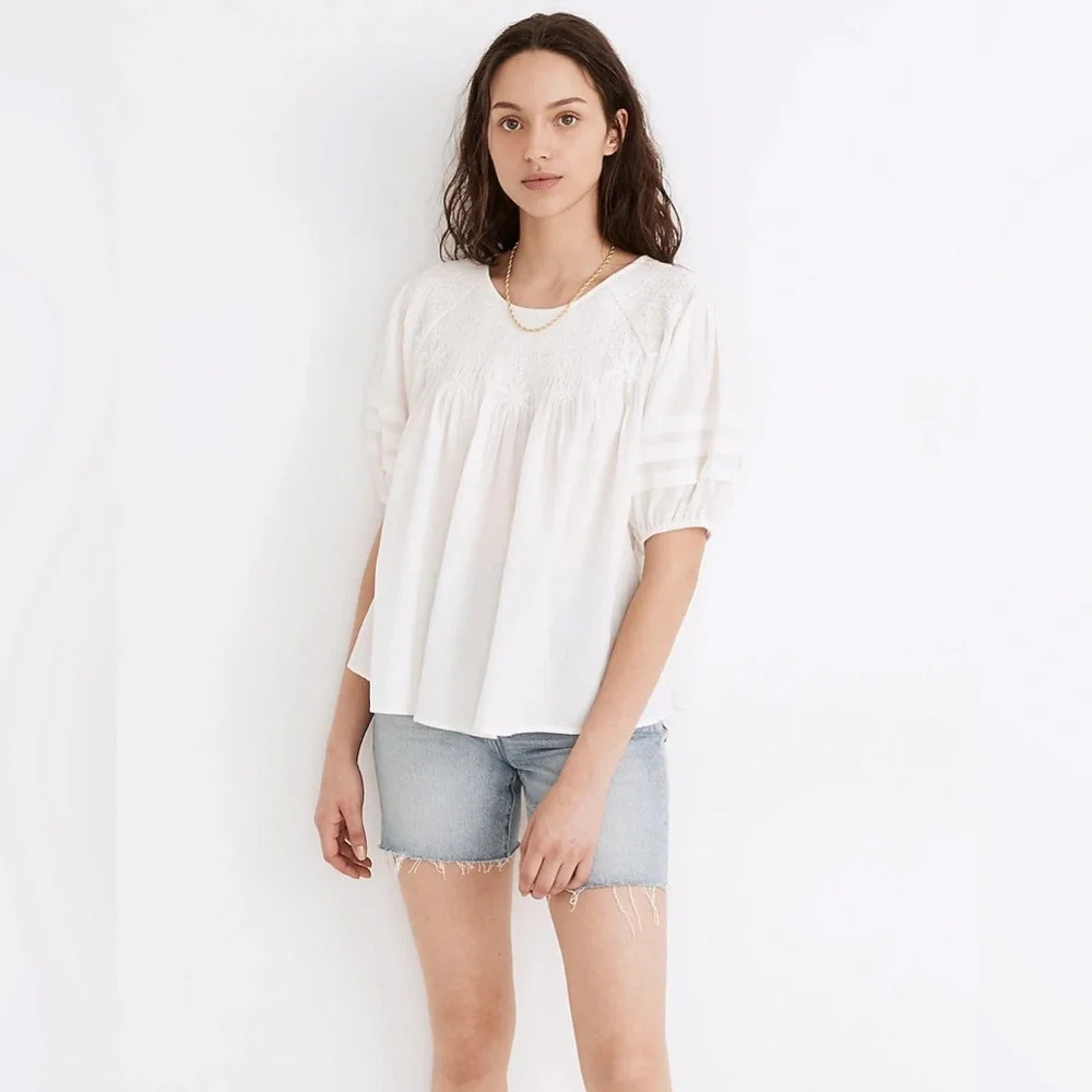 Madewell White Blouse